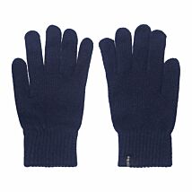 Navy Plain Knit Men’s Boxed Gloves
