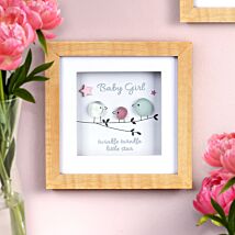 ‘Baby Girl’ Pebble Plaque