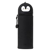 Kawaii Penguin 2-In-1 Silicone Pencil Case