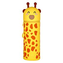 Kawaii Giraffe 2-In-1 Silicone Pencil Case