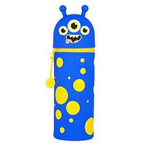 Kawaii Monster 2-In-1 Silicone Pencil Case