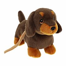 Keeleco Puppy Love Dachshund On Lead 23cm Soft Toy