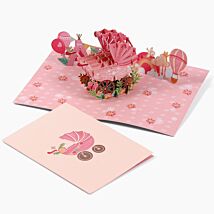 Kirigami ‘Baby Girl’ 3D Pop-up Card
