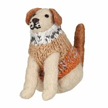 Laura The Labrador Woollen Ornament