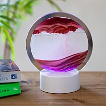 Colour Changing Quicksand Lamp with Red & Gold Sand