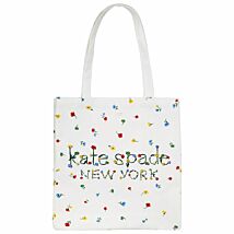 Garden Toss Canvas Book Tote Bag