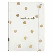 Gold Dot with Script Address Book