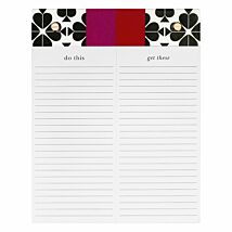Black Spade Flower Split Notepad