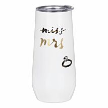 ‘Miss to Mrs’ Bridal Stainless Steel Champagne Flute Tumbler