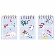 Park Picnic Set of Three Spiral Notepads