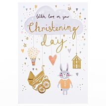 Cloud Christening Card
