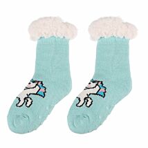 Cozy Green Unicorn Children’s Slipper Socks