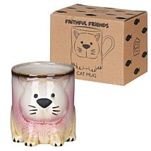 Faithful Friends Cat Mug