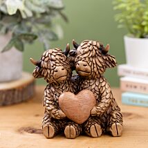 Hughie Highland Cow ‘True Love’ Ornament