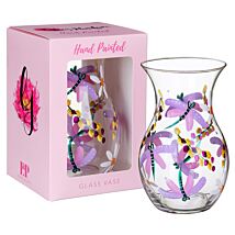 Dragonflies & Daisies Vase