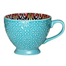 Tuscany Blue Footed Ceramic Mug