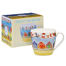 Fun At The Beach ‘Beach Huts’ Breakfast Mugs