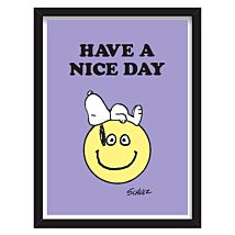 Peanuts Have A Nice Day Snoopy A3 Framed Art Print