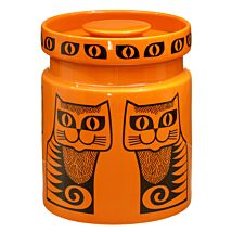 Hornsea Cat Orange Cookie Jar