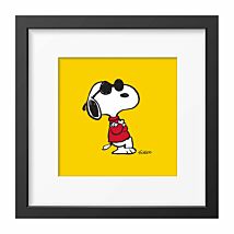 Peanuts Joe Cool Snoopy Square Framed Art Print