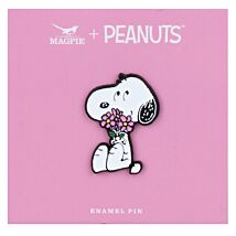 Peanuts Flowers Snoopy Pin Badge