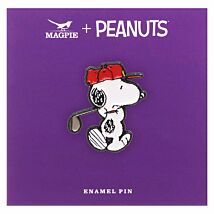 Peanuts Golf Snoopy Pin Badge