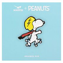 Peanuts Roller Derby Snoopy Pin Badge
