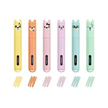 Teddy’s Style Set Of 6 Mini Highlighters