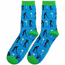 Blue Golfers Men’s Bamboo Socks