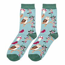 Duck Egg Woodland Women’s Bamboo Socks