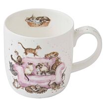 ‘Cattitude’ Cats Fine Bone China Mug