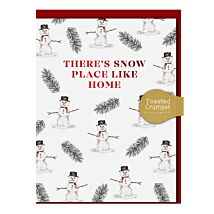Snowmen ‘Snow Place Like Home’ Mini Christmas Card