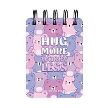 ‘Hug More Worry Less’ Bears Mini Spiral Notepad