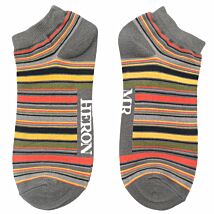 Grey Stripes Men’s Bamboo Trainer Socks