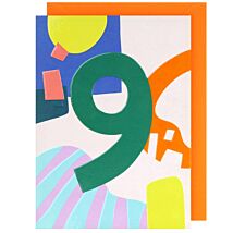 New Age 9th Birthday Card