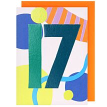New Age 17th Birthday Card