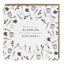 Gardening White ‘Blooming Wonderful’ Birthday Card