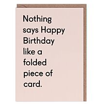 Twin Pines 'Folded Piece of Card’ Greetings Card