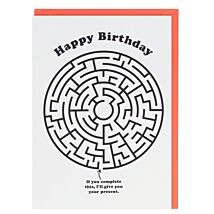 All Fun & Games ‘Maze’ Birthday Card