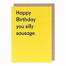 Twin Pines Silly Sausage Birthday Card