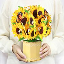 Florever ‘Sunflowers’ Large Pop-Up Flower Bouquet Card