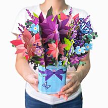 Florever ‘Romantic’ Large Pop-Up Flower Bouquet Card