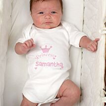 Personalised Princess Baby Vest