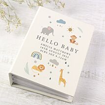 Personalised ‘Zoo Animals’ 6x4 Photo Album with Sleeves