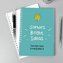 Personalised ‘Bright Ideas’ A5 Notebook