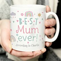 Personalised Best Ever Rainbows & Sunshine Mug