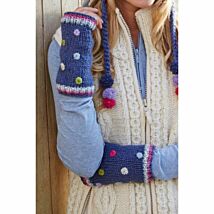 Montpellier Denim Fingerless Gloves