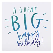 Cloud Nine Great Big Birthday Card