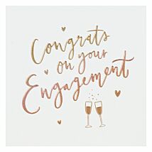 Cloud Nine Bubbly Engagement Card