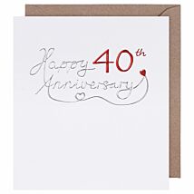 Mimosa 40th Anniversary Card
